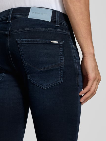 Pierre Cardin Slim Fit Jeans aus elastischem Baumwoll-Mix mit Viskose-Anteil Dunkelblau 3
