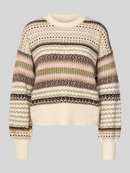 ONLY Regular Fit Strickpullover mit überschnittenen Schultern Modell 'ARIANNE' Rosa 2