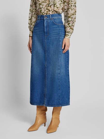 Weekend Max Mara Jeansrok in 5-pocketmodel, model 'GESSO' Blauw - 4
