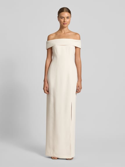 Lauren Ralph Lauren Abendkleid mit Carmen-Ausschnitt Ecru 4