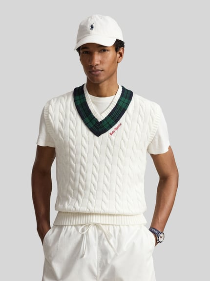 Polo Ralph Lauren regular fit spencer van puur katoen Offwhite - 4