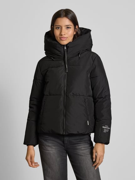 khujo Puffer Jacket mit Reißverschlusstaschen Modell 'AUDREY MATT' Black 4