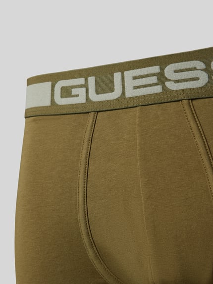 GUESS Trunks mit elastischem Logo-Bund im 3er-Pack Modell 'JOE' Oliv 2