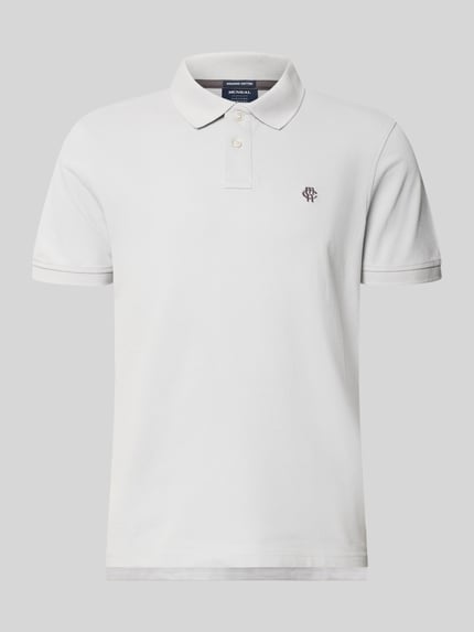MCNEAL Regular Fit Poloshirt mit Label-Stitching Hellgrau 2