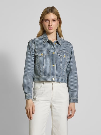 Tommy Hilfiger Kurtka jeansowa o kroju oversized fit z czystej bawełny
 Granatowy 4