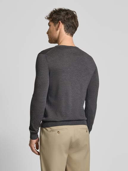 JOOP! COLLECTION Strickpullover mit Rundhalsausschnitt Anthrazit 5