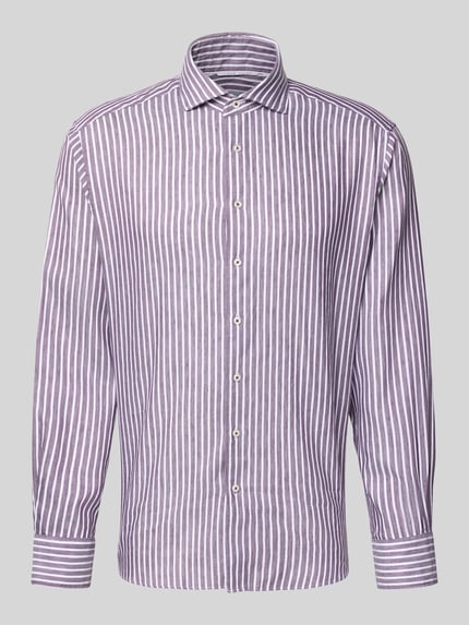 ETERNA Regular Fit Business-Hemd mit Kentkragen Aubergine 2
