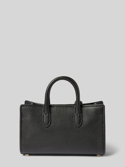 MICHAEL Michael Kors Lederhandtasche mit Label-Anhänger Modell 'SCARLETT' Black 4