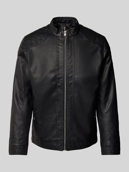 Tom Tailor Jacke in Leder-Optik Black 2