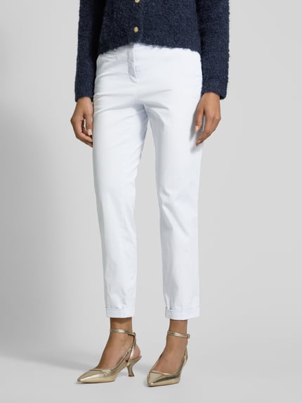 CAMBIO Spodnie o skróconym kroju slim fit model ‘STELLA’ Błękitny 4