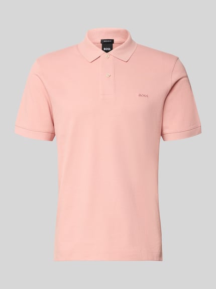 BOSS regular fit poloshirt van puur katoen model 'PALLAS' Roze - 2