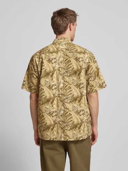 Alpha Industries Relaxed Fit Freizeithemd mit Pattentasche Modell 'Honolulu' Beige 5