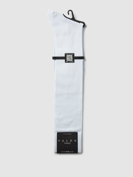 FALKE Kniestrümpfe mit Logo-Stitching Modell 'Tiago' Bleu 3