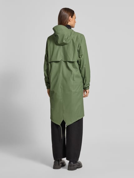 Rains Regular fit parka met capuchon model 'Fishtail' Rietgroen - 5