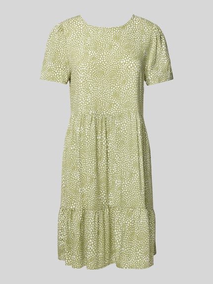 VILA Mini-jurk van viscose in laagjeslook Rietgroen - 2
