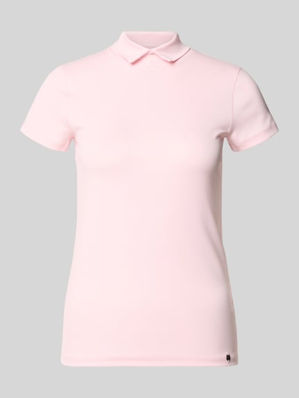 t-shirt o kroju slim fit z wysoko zabudowanym kołnierzykiem polo Shop The Look MANNEQUINE