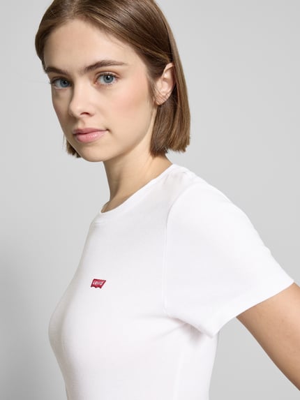 Levi's® T-Shirt mit Label-Stitching Weiss 3