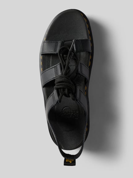 Produktfoto, Sandalette aus Leder mit Schnürung Modell 'Nartilla' von Dr. Martens, naturalna skóra, zaokrąglony czubek, wiązanie, wysokość obcasa 5 cm w rozmiarze 40