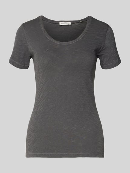 Produktfoto, Regular Fit T-Shirt aus reiner Baumwolle von Marc O'Polo, Damen T-Shirt, Optik: Unifarben, Rundhals, Kurzarm, Material: Reine Baumwolle