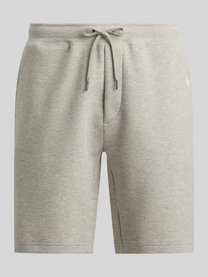 Polo Ralph Lauren Szorty dresowe o kroju regular fit z mieszanki bawełny z haftowanym logo Antracytowy melanż 2
