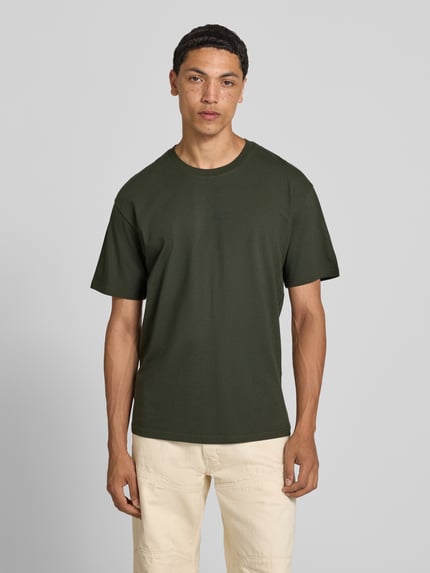 JACK & JONES Regular Fit T-Shirt mit Rundhalsausschnitt Oliv 4