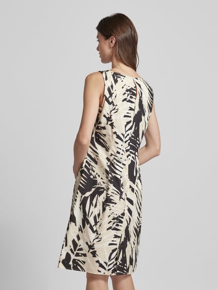 COMMA Knielanges Kleid mit Rundhalsausschnitt Black 5