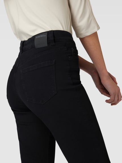 Marc Cain Regular fit jeans met uitlopende pijpen Zwart - 3