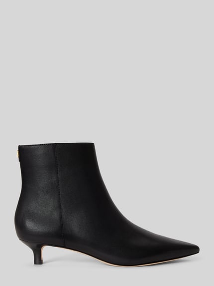 Lauren Ralph Lauren Stiefelette aus echtem Leder mit Kittenheel Black 2