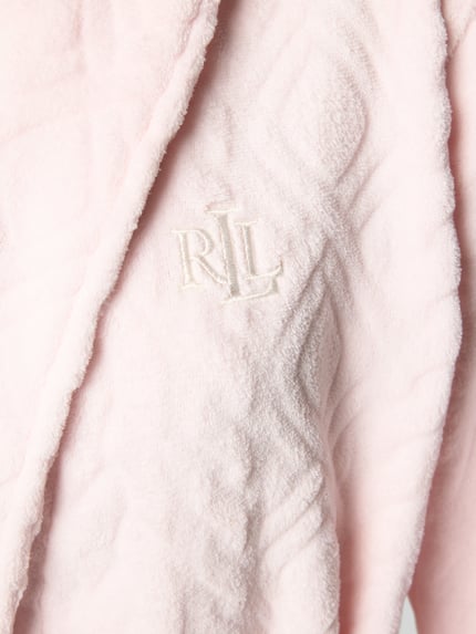 Lauren Ralph Lauren szlafrok o kroju relaxed fit z naszywanymi kieszeniami Różowy 2