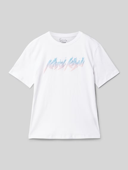 Karl Kani T-shirt z nadrukiem z logo Biały 1