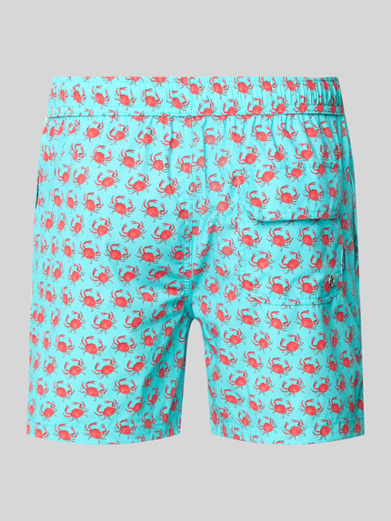 Zeybra Regular fit zwembroek met labelpatch, model 'GRANCHIO' Turquoise - 3