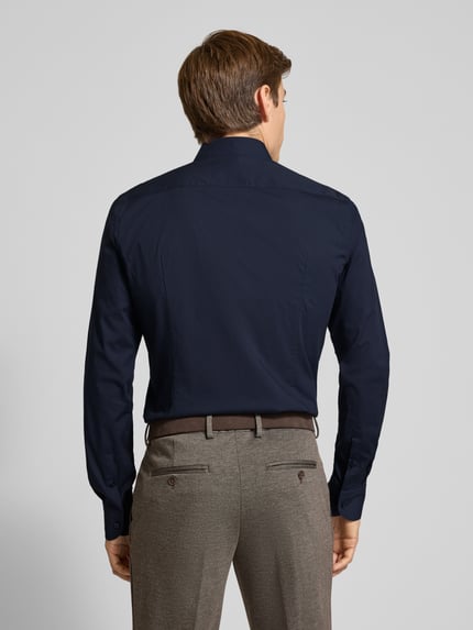 BOSS Slim Fit Businesshemd mit extra langem Arm Modell 'HANK' Marine 5