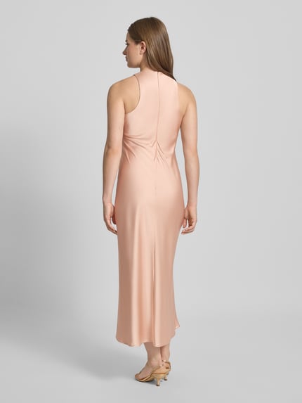 Gestuz Midikleid aus Viskose-Mix mit Rundhalsausschnitt Modell 'ceri' Rose 5