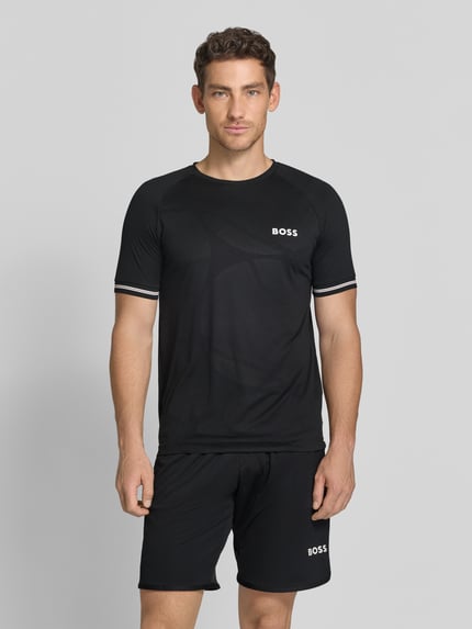 BOSS Green Regular Fit T-Shirt mit Label Print Modell 'TOC SERVE 2' Black 4