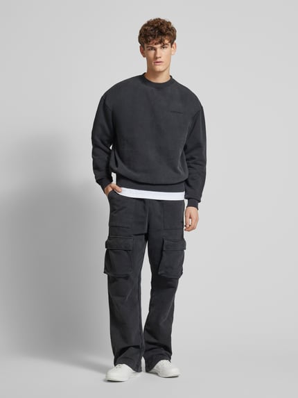 PEGADOR Cargohose mit elastischem Bund Black 1