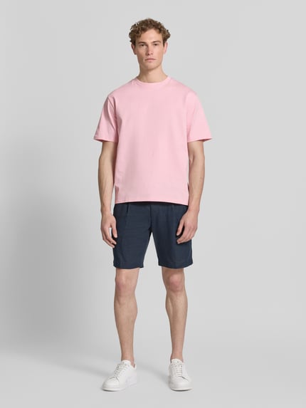 Lindbergh Oversized T-Shirt mit Rundhalsausschnitt Rosa 1