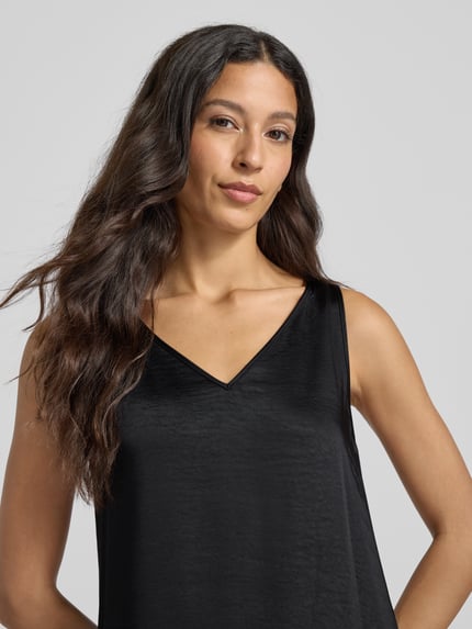 ROBE LÉGÈRE Midi-jurk in dubbele-laagjeslook Zwart - 3