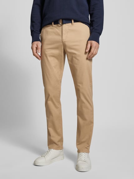 MCNEAL Slim Fit Stoffhose mit französischen Eingrifftaschen Beige 4