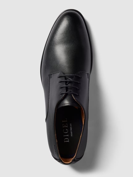 DIGEL Buty derby ze skóry model ‘SEBASTIAN’ Czarny 4