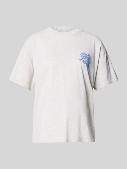 t-shirt o kroju oversized z nadrukiem z logo Shop The Look MANNEQUINE