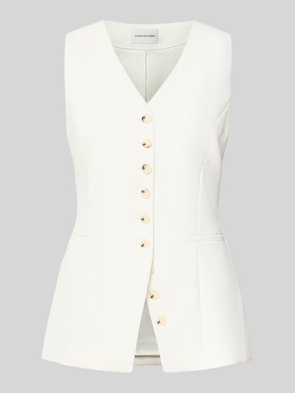 Weste mit durchgängiger Knopfleiste Modell 'Ayla' Shop The Look MANNEQUINE