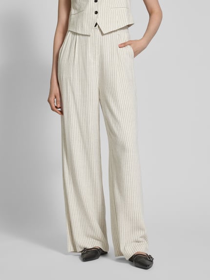 LOLLYS LAUNDRY Stoffen broek met paspelzakken, model 'Tyler' Ecru - 4