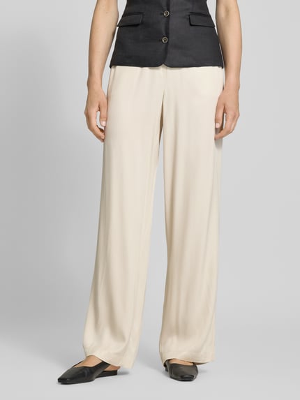 OPUS Stoffhose mit elastischem Bund Modell 'Marou' Beige 4