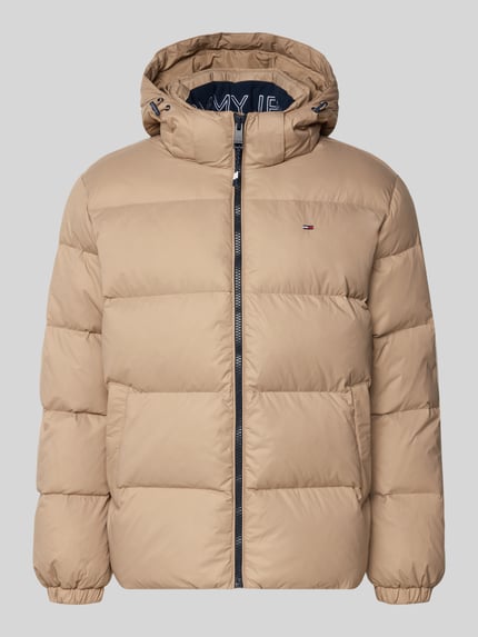 Tommy Jeans Regular fit donsjack met stitching Beige - 2