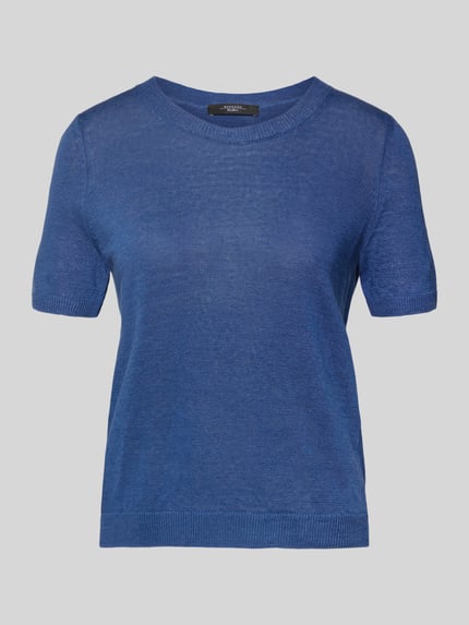 Weekend Max Mara regular fit gebreide pullover van puur linnen model 'PANCONE' Koningsblauw - 2