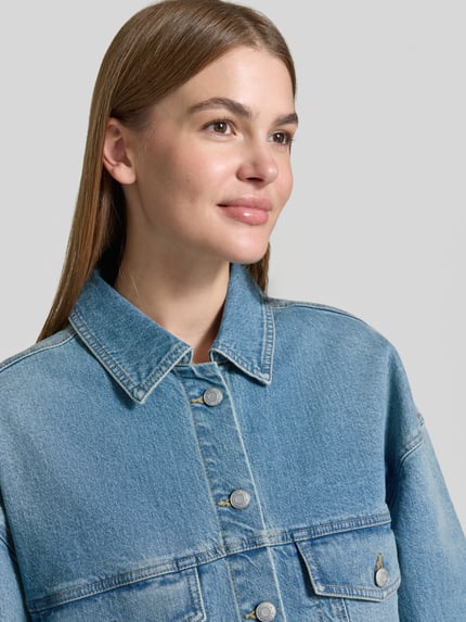 s.Oliver RED LABEL Relaxed Fit Jeansjacke aus Baumwoll-Mix - s.Oliver x Heidi Klum Jeansblau 3