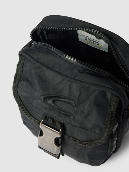 camel active Schoudertas met logostitching, model 'Journey Reporter' Zwart - 5