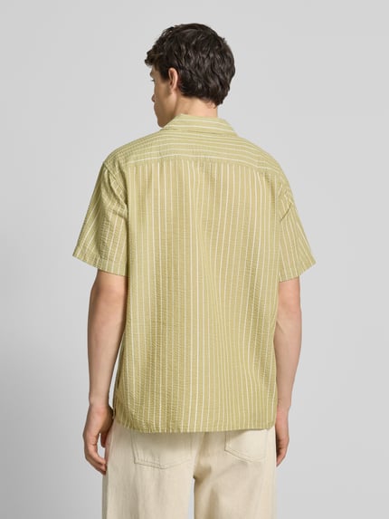 JACK & JONES Freizeithemd mit Knopfleiste Modell 'LUKE' Khaki 5