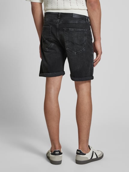 JACK & JONES Regular Fit Jeansshorts im 5-Pocket-Design Modell 'RICK' Black 5