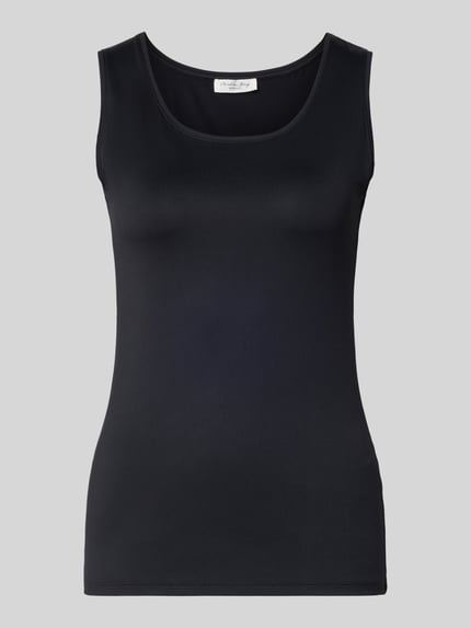 Slim Fit Top mit Rundhalsausschnitt Shop The Look MANNEQUINE